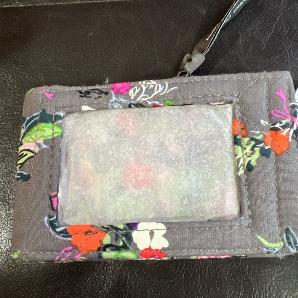 Gray New Vera Bradley bi fold wallet